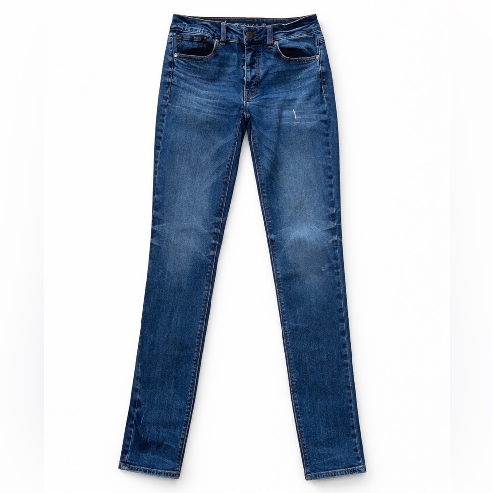 American Eagle straight leg jeans size 00 high rise stretch